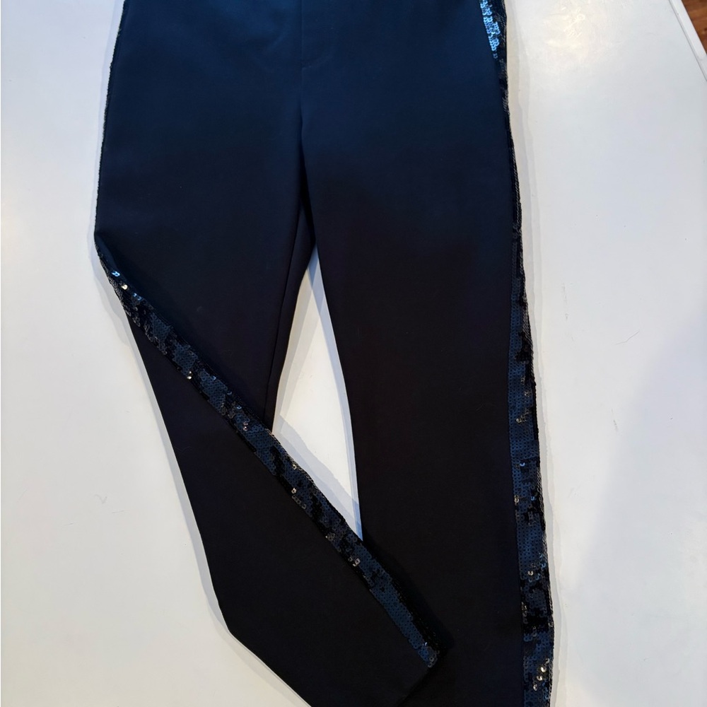 SPANX Black Leggings with Vibrant Sequins